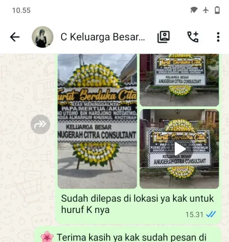 Pengiriman Papan Bunga Duka Mudal Purworejo